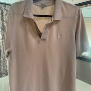 Burberry Piqué Polo cream mens